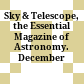 Sky & Telescope, the Essential Magazine of Astronomy. December 1999