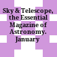 Sky & Telescope, the Essential Magazine of Astronomy. January 2001