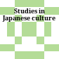 Studies in Japanese culture