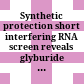 Synthetic protection short interfering RNA screen reveals glyburide as a novel radioprotector /
