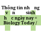 Thông tin những vấn đề sinh học ngày nay = Biology Today /