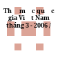 Thư mục quốc gia Việt Nam tháng 3 - 2006 /