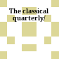 The classical quarterly/