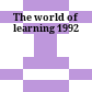 The world of learning 1992