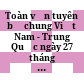 Toàn văn tuyên bố chung Việt Nam - Trung Quốc ngày 27 tháng 2 năm 1999