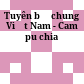 Tuyên bố chung Việt Nam - Cam pu chia