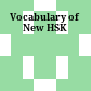 Vocabulary of New HSK