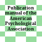 Publication manual of the American Psychological Association /