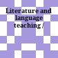 Literature and language teaching /