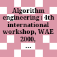 Algorithm engineering : 4th international workshop, WAE 2000, Saarbrucken, Germany, September 5-8, 2000 : proceedings /