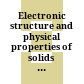Electronic structure and physical properties of solids : the uses of the LMTO method /