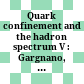 Quark confinement and the hadron spectrum V : Gargnano, Italy, 10-14 September 2002 /