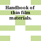Handbook of thin film materials.