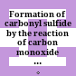 Formation of carbonyl sulfide by the reaction of carbon monoxide and inorganic polysulfides /