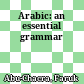 Arabic: an essential grammar