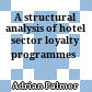 A structural analysis of hotel sector loyalty
programmes