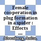 Female cooperation in plug formation in a spider : Effects of male copulatory courtship /