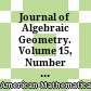 Journal of Algebraic Geometry. Volume 15, Number 2, 2006