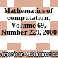 Mathematics of computation. Volume 69, Number 229, 2000