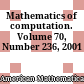 Mathematics of computation. Volume 70, Number 236, 2001