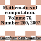 Mathematics of computation. Volume 76, Number 260, 2007
