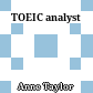 TOEIC analyst
