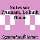 Notes sur l'Annam, Le Binh Thuan