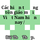 Các hiện tượng tôn giáo mới ở Việt Nam hiện nay /