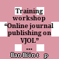 Training workshop “Online journal publishing on VJOL” in Central Vietnam