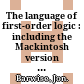 The language of first-order logic : including the Mackintosh version of Tarski's world 4.0 /