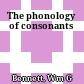 The phonology of consonants