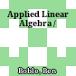 Applied Linear Algebra /