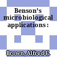 Benson’s microbiological applications :