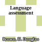 Language assessment