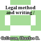 Legal method and writing /