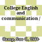 College English and communication /