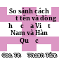 So sánh cách đặt tên và dòng họ của Việt Nam và Hàn Quốc
