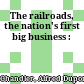 The railroads, the nation's first big business :