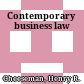 Contemporary business law