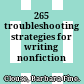 265 troubleshooting strategies for writing nonfiction /