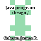 Java program design /