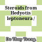 Steroids from Hedyotis leptoneura /