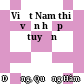 Việt Nam thi văn hợp tuyển