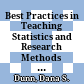 Best Practices in Teaching Statistics and Research Methods in the Behavioral Sciences, 1st edition