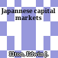 Japannese capital markets