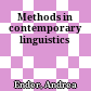 Methods in contemporary linguistics