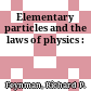 Elementary particles and the laws of physics :