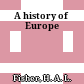 A history of Europe