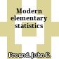 Modern elementary statistics