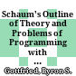 Schaum's Outline of Theory and Problems of Programming with C /